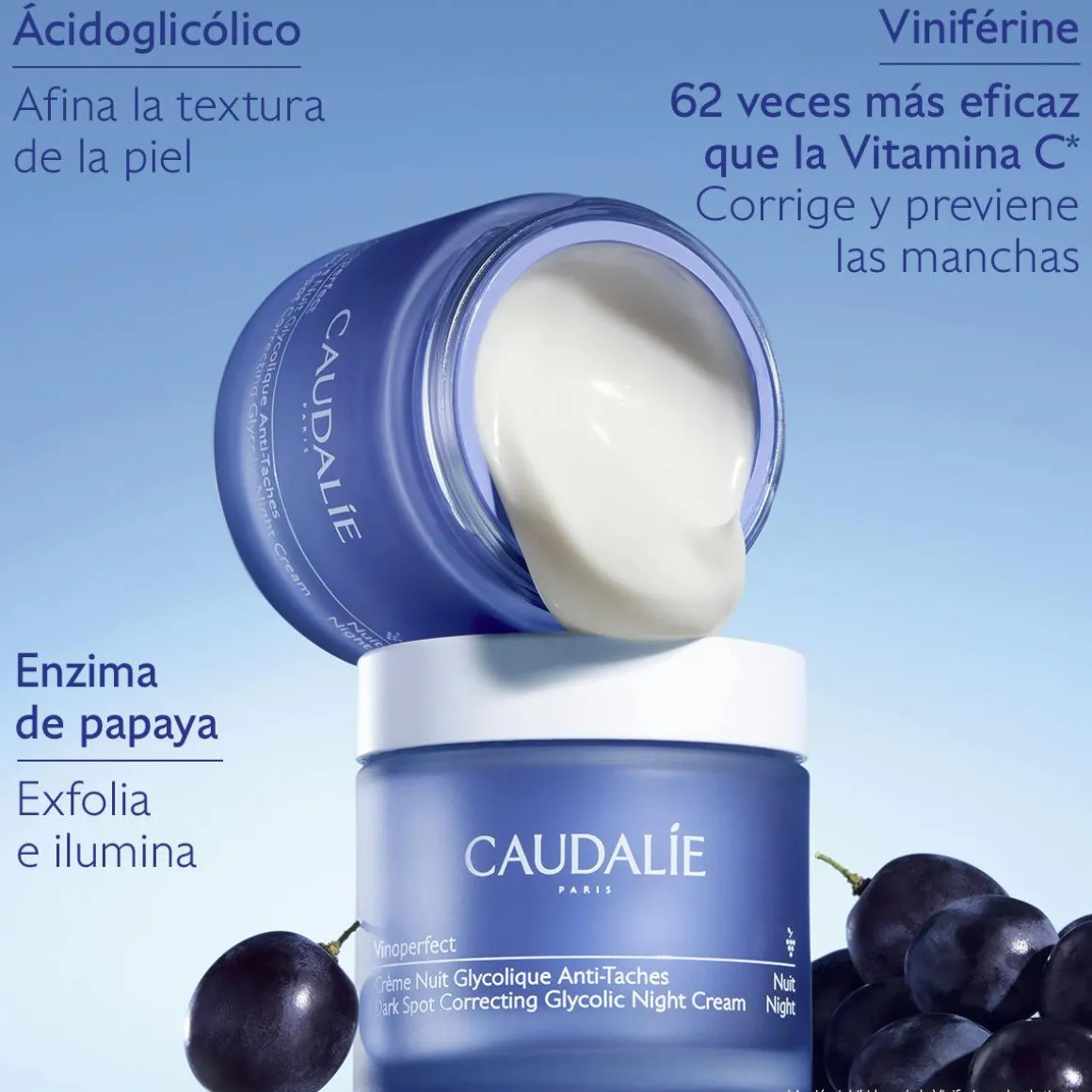 Crema Noche con Ácido Glicólico Antimanchas - Recarga