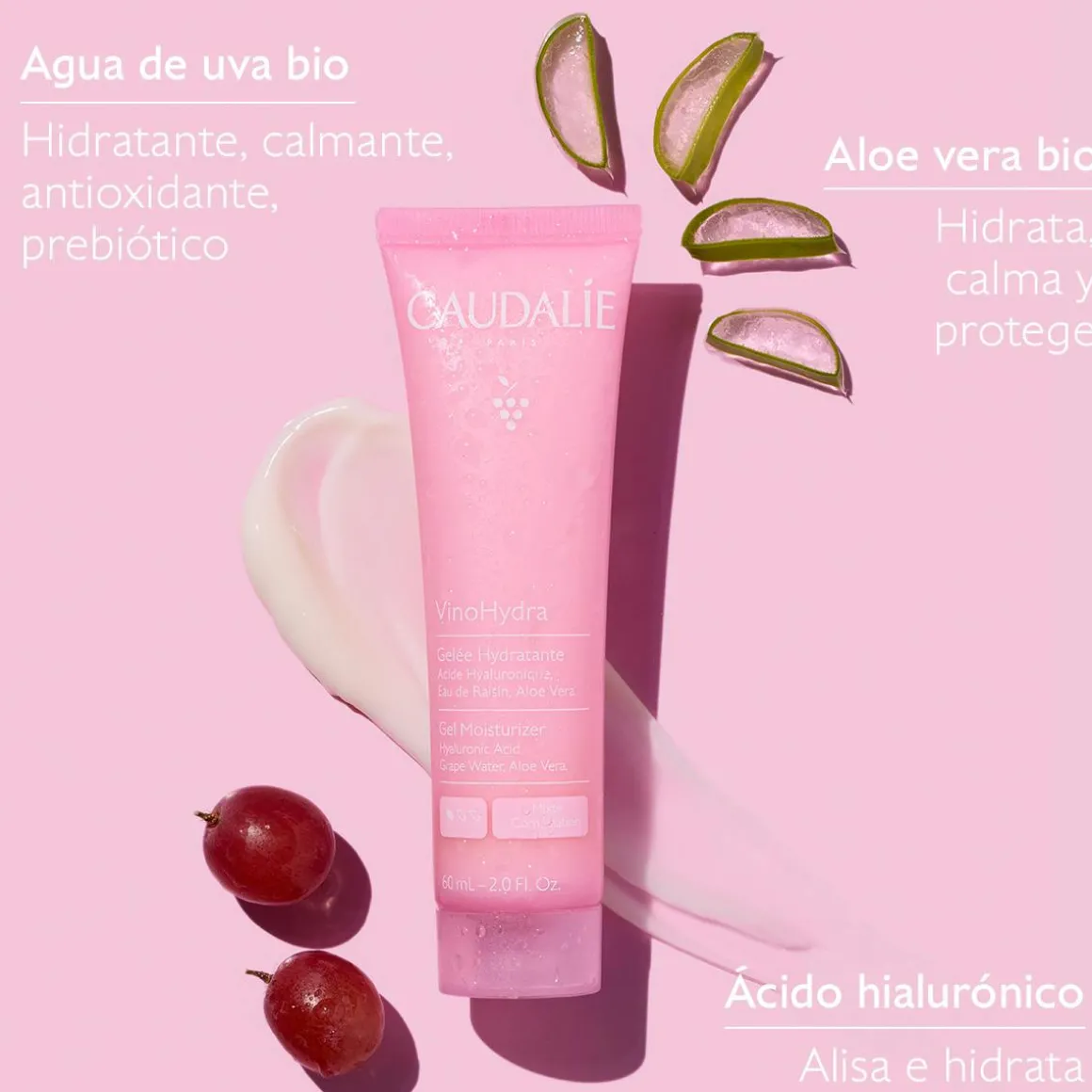 Gelcream Hidratante Ácido hialurónico + Aloe Vera